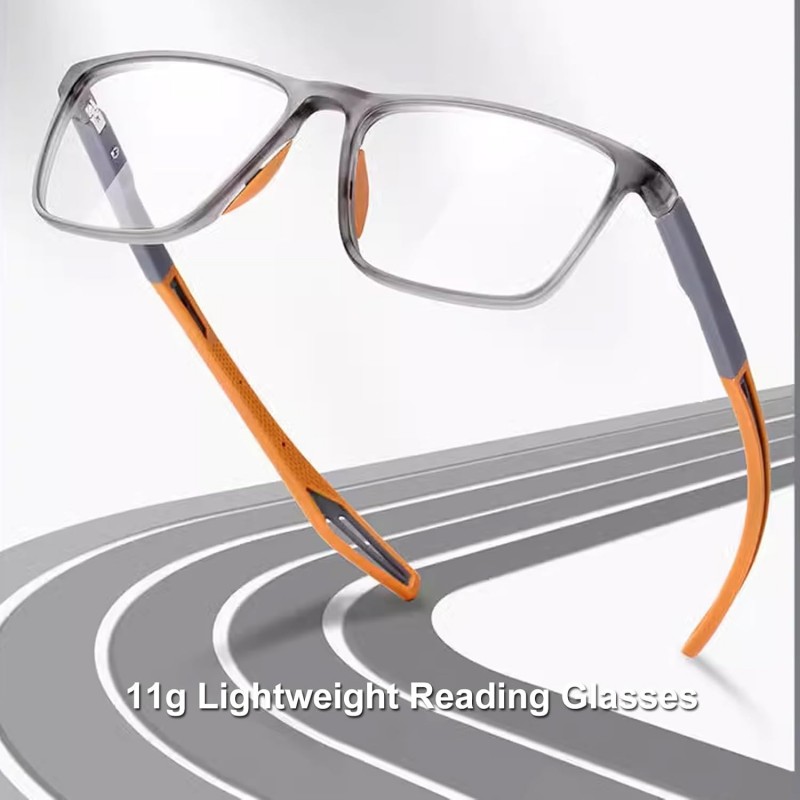 TR90 Lunettes de Lecture de Sport Ultra-légers pour Hommes Femmes