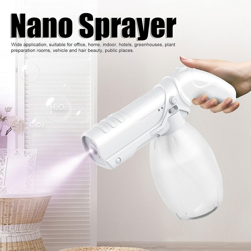  Pistole a Vapore Nano Cordless di Grande capacità da 800 Ml Macchina Nebulizzatore Portatile