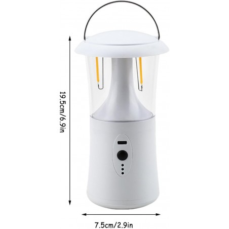 Lámpara LED portátil, luz de campamento de emergencias, linterna de campamento recargable, linternas de campamento al aire