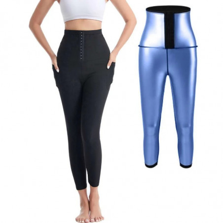 Pantalon de sauna à neuf points avec poches pour femmes